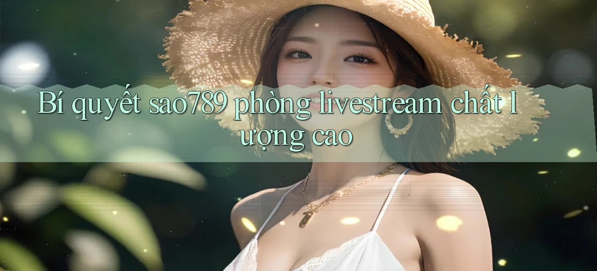 Bí quyết sao789 phòng livestream chất lượng cao
