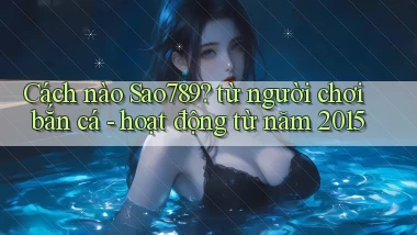 Cách nào Sao789 từ người chơi bắn cá   hoạt động từ năm 2015