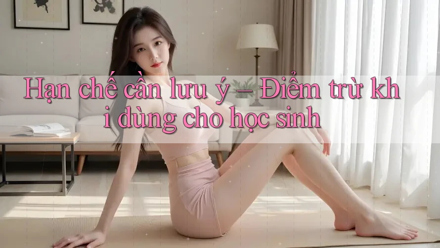 Hạn chế cần lưu ý – Điểm trừ khi dùng cho học sinh Hạn chế cần lưu ý – Điểm trừ khi dùng cho học sinh