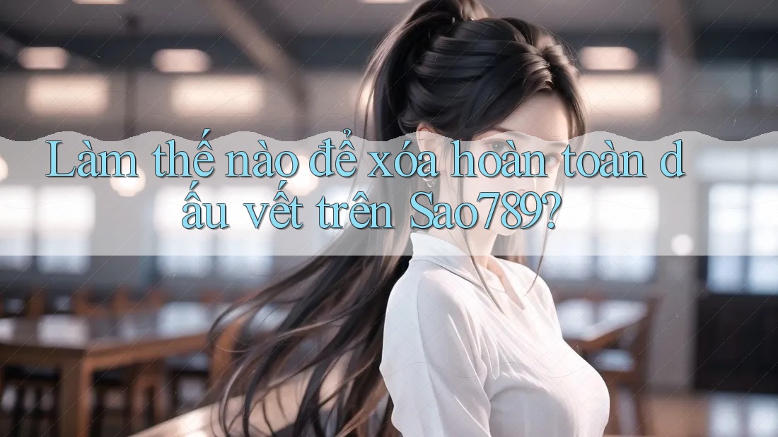 Làm thế nào để xóa hoàn toàn dấu vết trên Sao789? Làm thế nào để xóa hoàn toàn dấu vết trên Sao789?