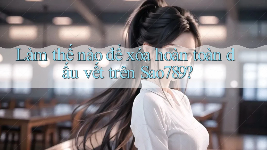 Làm thế nào để xóa hoàn toàn dấu vết trên Sao789? Làm thế nào để xóa hoàn toàn dấu vết trên Sao789?