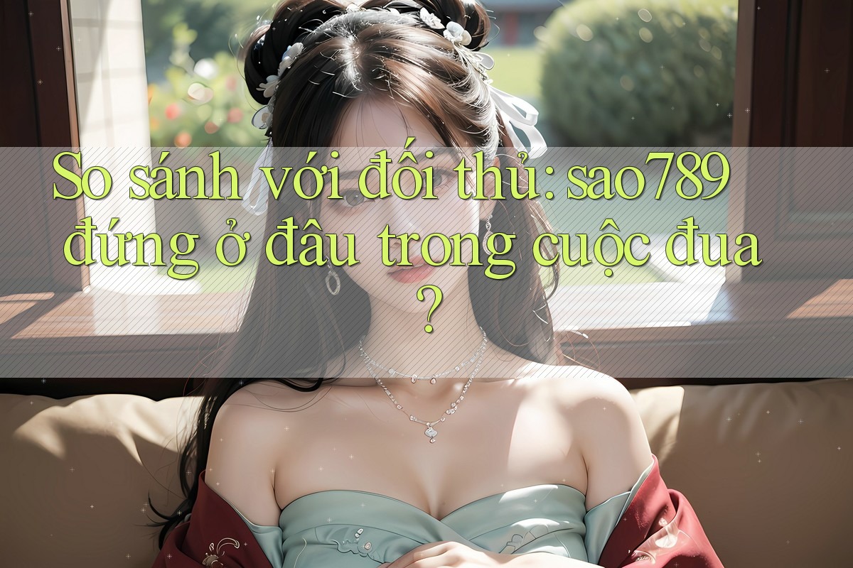 So sánh với đối thủ: sao789 đứng ở đâu trong cuộc đua? So sánh với đối thủ: sao789 đứng ở đâu trong cuộc đua?