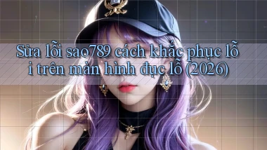 Sửa lỗi sao789 cách khắc phục lỗi trên màn hình đục lỗ (2026)