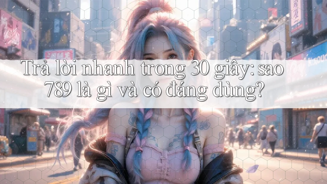 Trả lời nhanh trong 30 giây: sao789 là gì và có đáng dùng? Trả lời nhanh trong 30 giây: sao789 là gì và có đáng dùng?