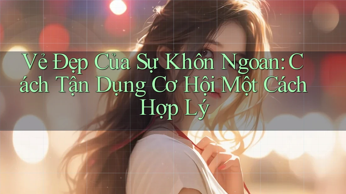 Vẻ Đẹp Của Sự Khôn Ngoan: Cách Tận Dụng Cơ Hội Một Cách Hợp Lý Vẻ Đẹp Của Sự Khôn Ngoan: Cách Tận Dụng Cơ Hội Một Cách Hợp Lý